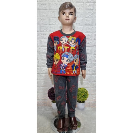 Grosir baju tidur anak laki BTS MJR