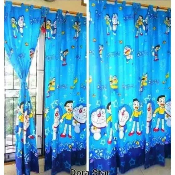 TIRAI GORDEN JENDELA KAMAR TIDUR | KORDEN HORDENG CENDELA MOTIF KARAKTER DAN POLOS UKURAN KECIL 60CM PANJANG 150CM GRATIS ONGKIR SELURUH INDONESIA BISA COD