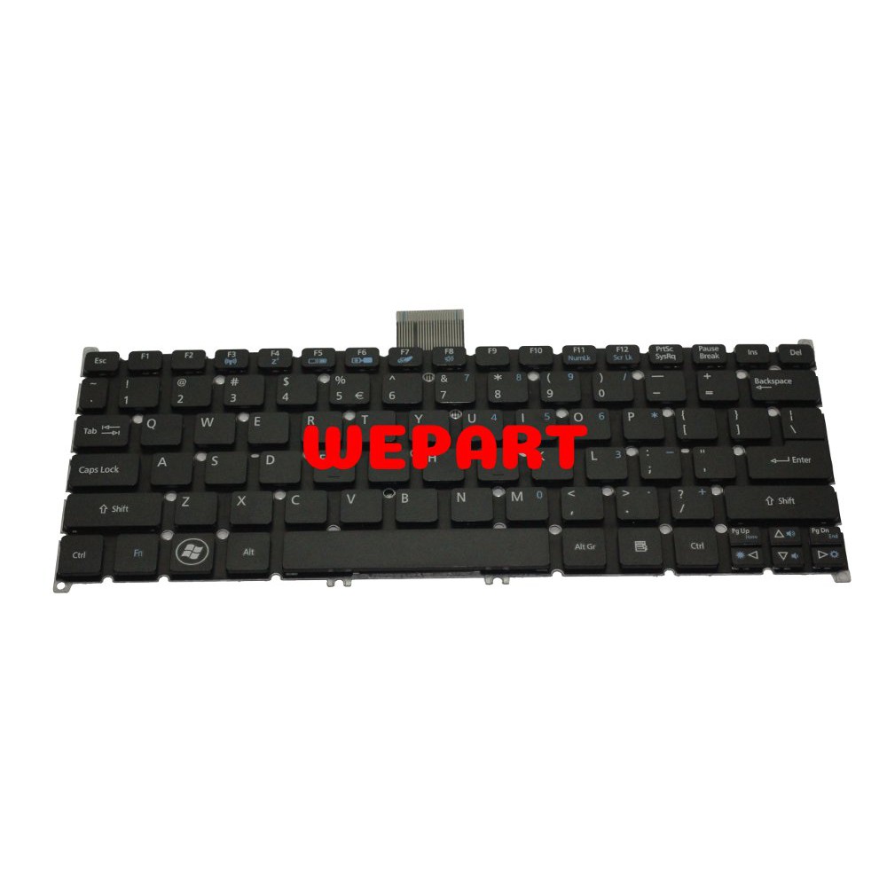 Keyboard Laptop Acer Aspire One 725 AO725 756 AO756 V5-121 V5-131 V5-171 hitam