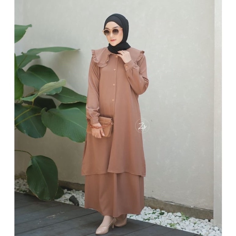 (MSB) ONE SET SAWANA OVERSIZE DAILY BUSUI TUNIK SET WOLFIS