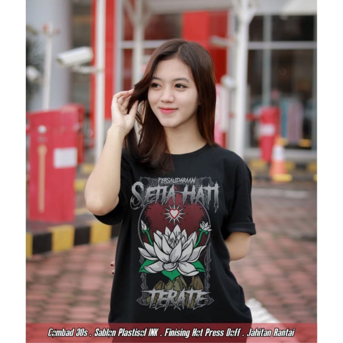 KAOS PSHT SABLON SETIA HATI TERATE KAOS DISTRO