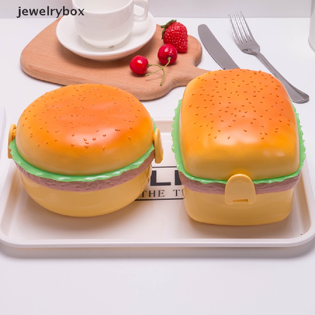 Kotak Makan Siang Bento Bentuk Hamburger Untuk Anak