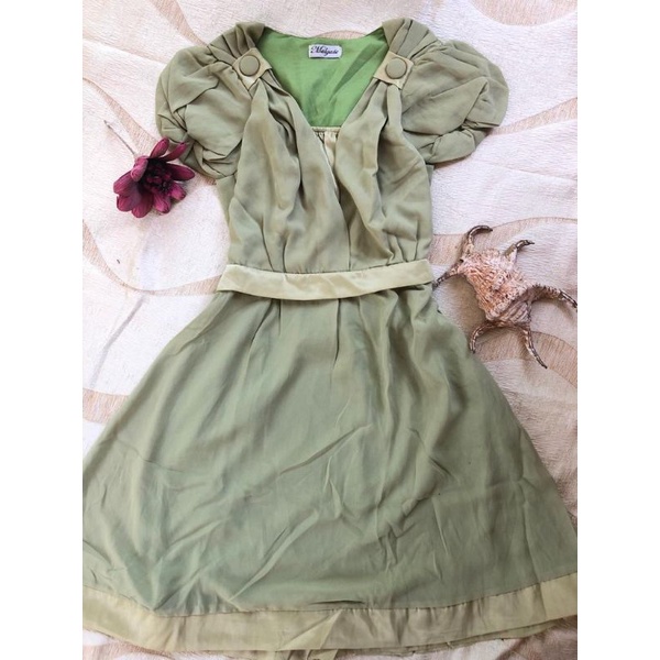 [Preloved] 0024 Dress hijau