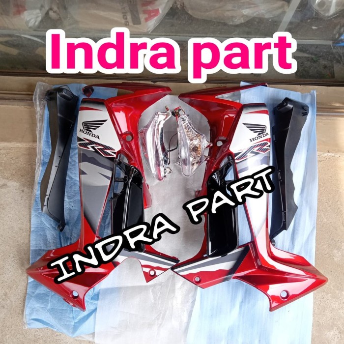 Cover Sayap Body Depan Full Set Supra X 125 Batman 2008/2012 Merah