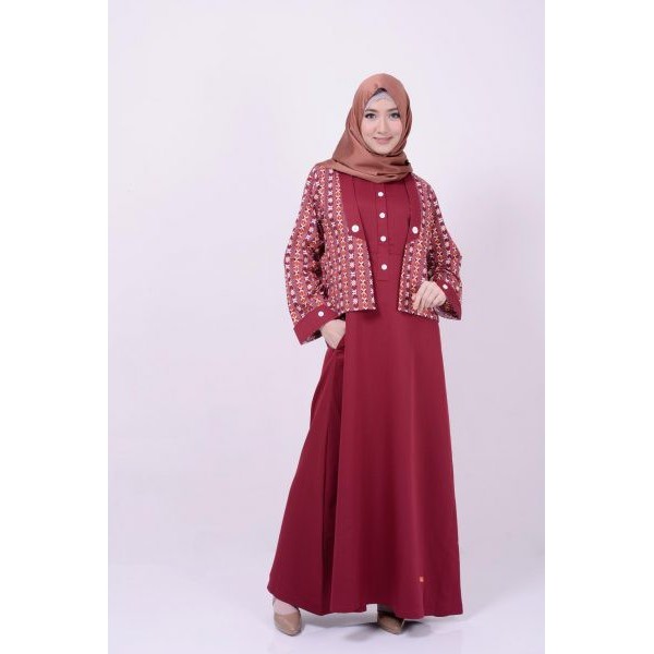 Gamis Nibras NB 145 Maroon
