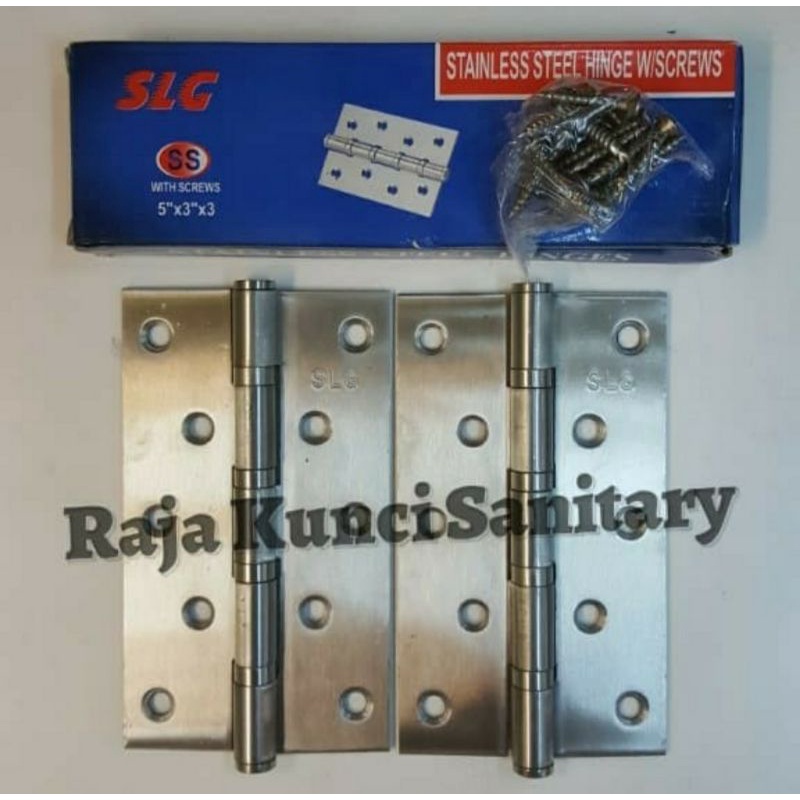 Engsel Pintu SLG 5&quot; Inch/Engsel Pintu 5&quot;X3&quot;x3mmx4BB/Engsel Pintu 5 Inch