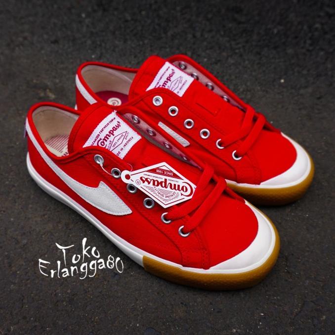 SEPATU COMPASS GAZELLE LOW REDGUM SIZE 37-44 FDF321355E