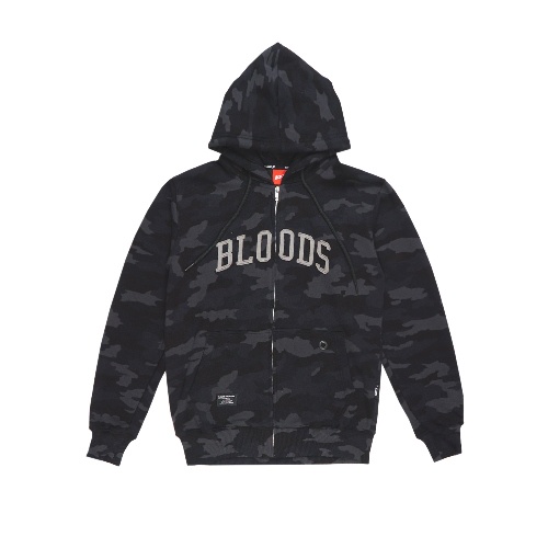 Bloods Sweater Hoodie Collaz 02 Army Grey