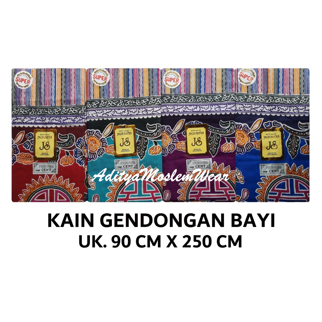 KAIN GENDONGAN BAYI SELENDANG JARIK GENDONG MERK JS (JALA SUTRA) BATIK HALUS