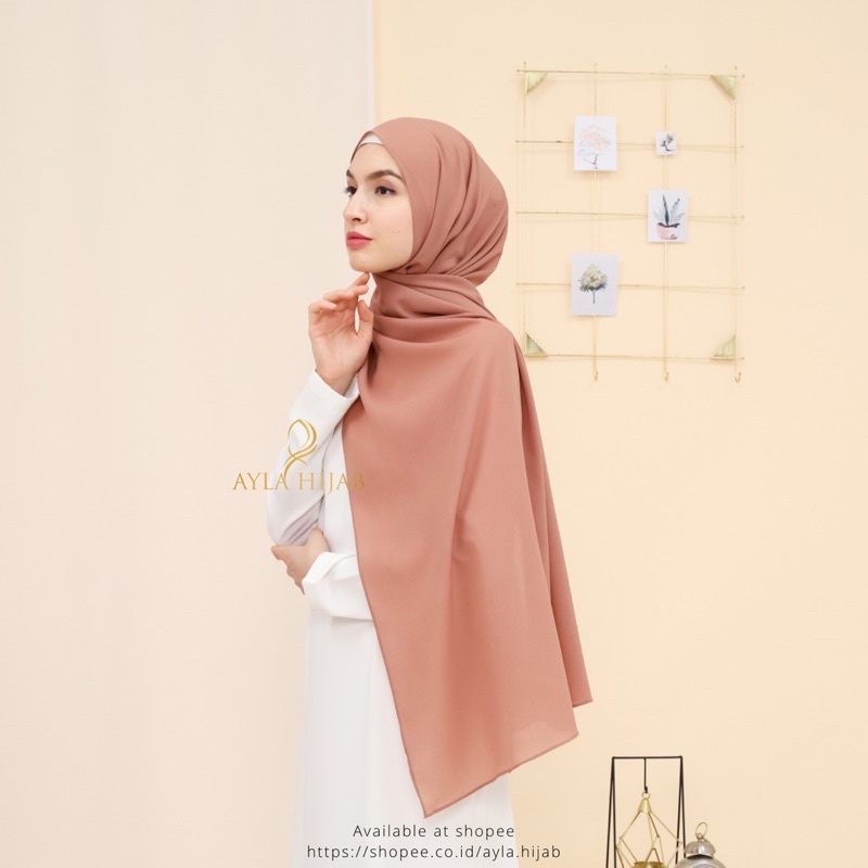 (200x75) Pashmina JUMBO SYARI JAHIT TEPI / Pashmina panjang / pashmina 200x75-2