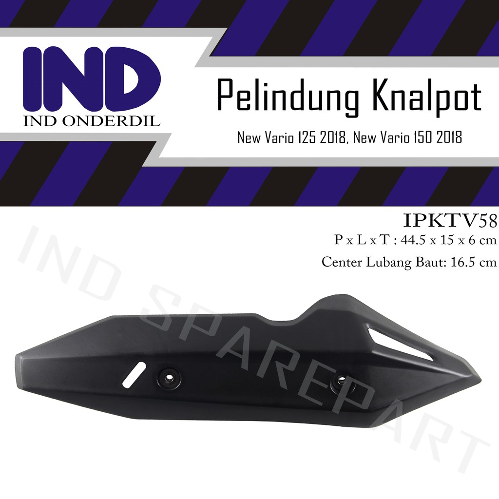 Cover Tutup-Tameng Pelindung Knalpot-Kenalpot Vario 125 eSP New 2018