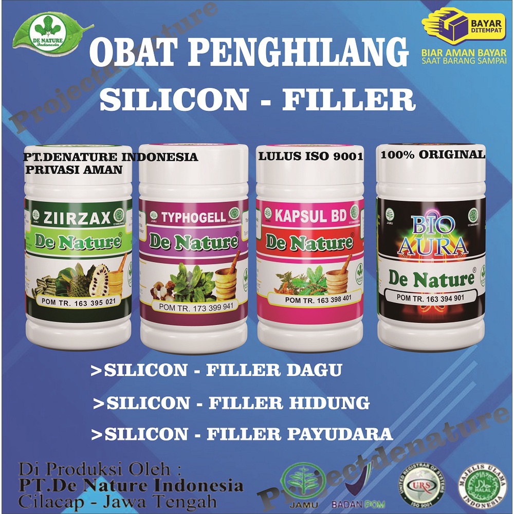 OBAT PENGHILANG SUNTIK SILIKON, SUNTIK MINYAK KEMIRI, URANG ARING, FILLER HIDUNG HERBAL DE NATURE