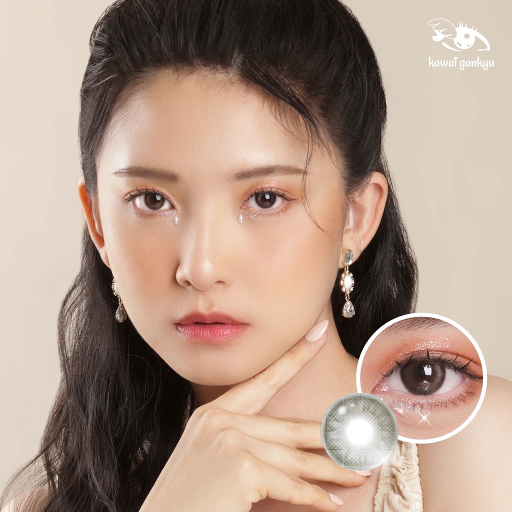 KawaiGankyu Softlens - Voxie Lunar Gray (1botol)