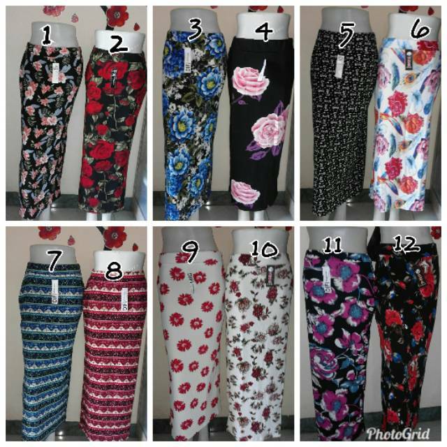  Rok  Span  Panjang Motif  New Shopee Indonesia