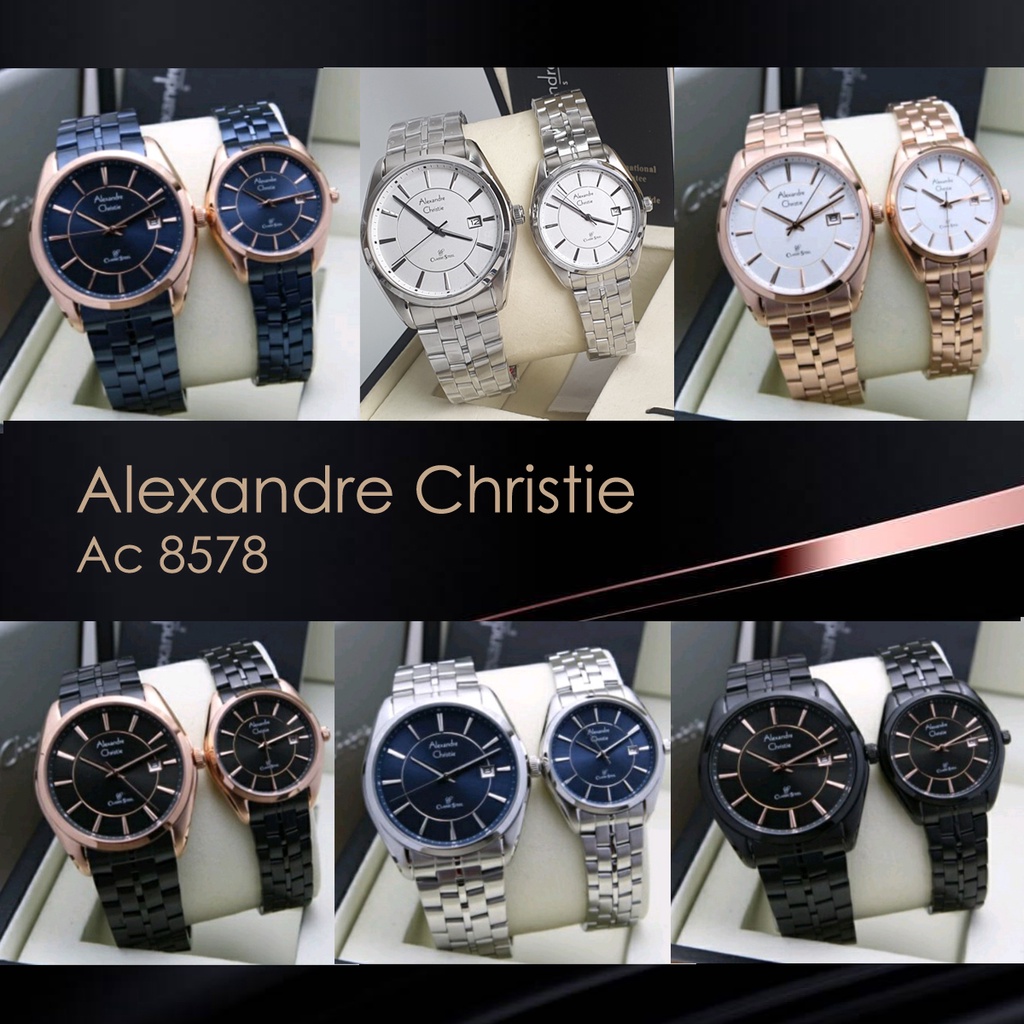 Alexandre Christie AC 8578 / ac8578  Jam Tangan Rante ,Original