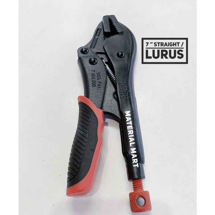 Tang - Tang Jepit Buaya Toho Lurus 7" Tang Buaya Straight Jaw Bajul Asli