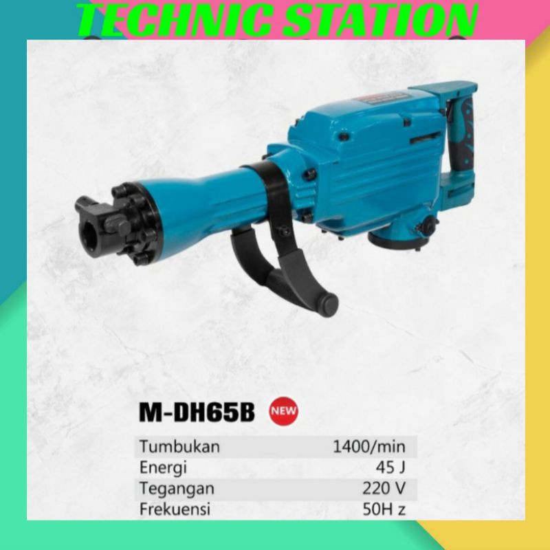 Mesin Bobok Beton Jack Hammer Demolition Hammer M-DH65B MODERN