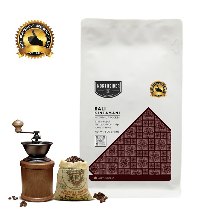 

BIJI KOPI ARABIKA BALI KINTAMANI NATURAL 500GR NORTHSIDER COFFEE