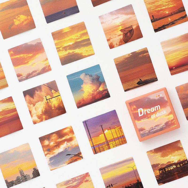 

Sticker dream at dusk deco diary hp botol asesoris lemari