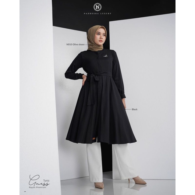 Guess Tunik by Nadheera Luxury / Tunik Nadheera / Baju Tunik / Tunik Polos / Baju Kerja / Atasan Tun