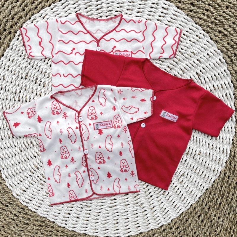 3 PCS Baju Bayi Lengan Pendek Baju Bayi Baru Lahir Baju Newborn Baju Bayi Perempuan Baju Bayi Laki laki Gift Lahiran Hampers Baby Newborn SNI DNW BABY