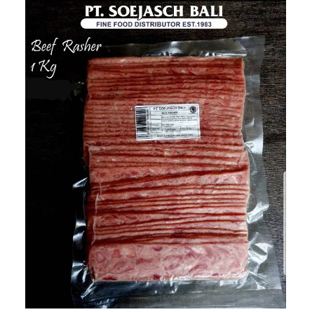 

daging sapi beku beef rasher kualitas hotel restoran cafe SOEJASCH BALI