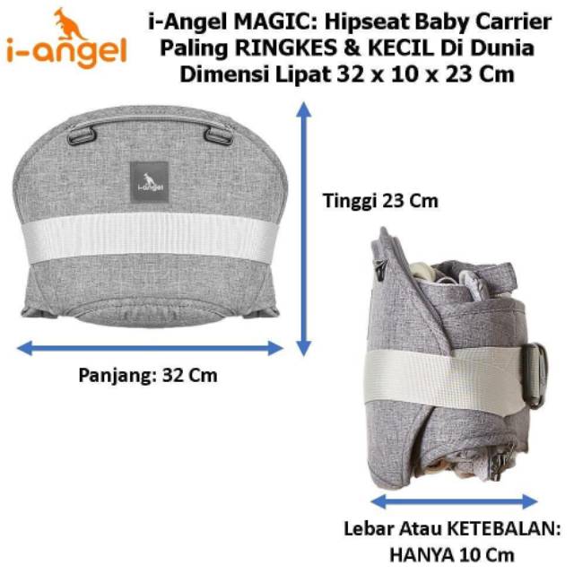 I-ANGEL MAGIC HIPSEAT BABY CARRIER / NEW  I ANGEL  GENDONGAN BAYI