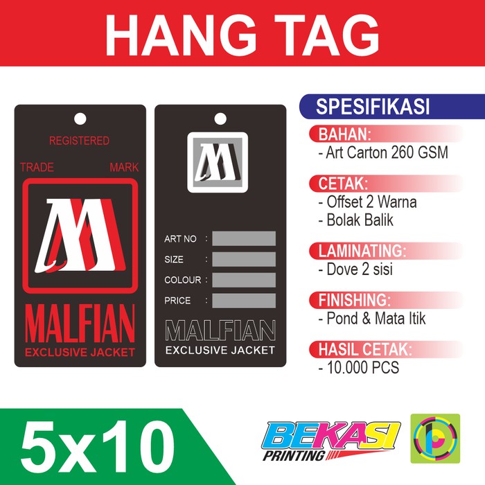 

Langsung Order HT510 - Hang Tag Jaket / Price Tag 2 Sisi + Laminasi & Glossy Berkualitas