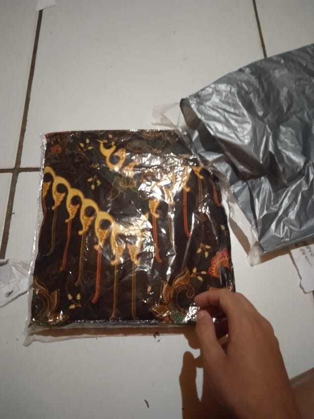Batik Couple Keluarga - Sania Ruffle Batik Couple Orid Ndoro Jowi Dnt Garansi Termurah Batik Solehah