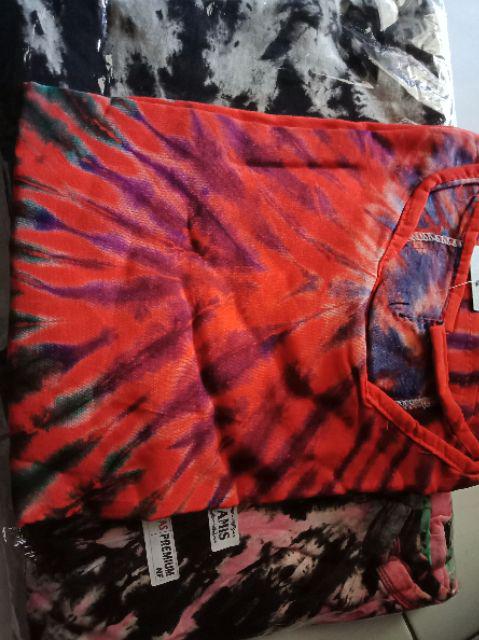 Bisa Pilih Motif Masayu Gamis Kaos Pelangi Tiedye Batik Payung Jumbo Syari