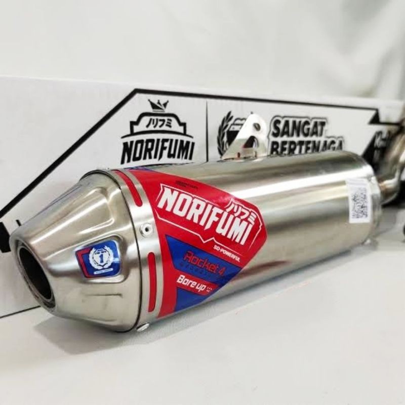 KNALPOT NORIFUMI ROCKET 4 BORE UP CRF150 CRF 150 ORIGINAL STAINLESS not jumpz gridz torc tog toc tog