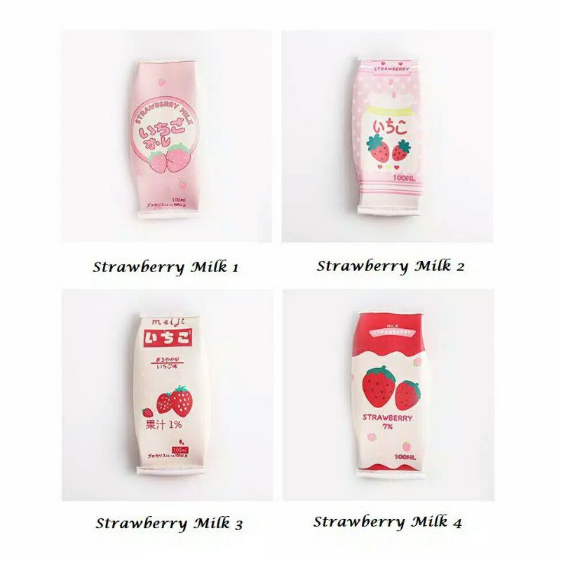 Tempat Pensil Japanese Strawberry Milk