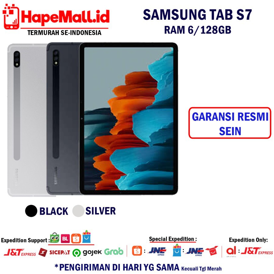 SAMSUNG GALAXY TAB S7 T970 RAM 6/128GB GARANSI RESMI SEIN TERMURAH