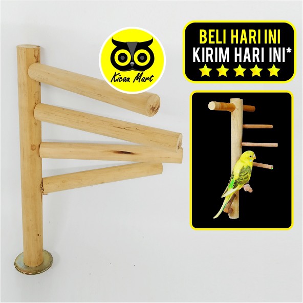 TANGKRINGAN TANGGA PUTAR MAINAN PANGKRINGAN KAKI BURUNG LOVEBIRD LOVE BIRD PARKIT NURI KENARI TKRMKTP