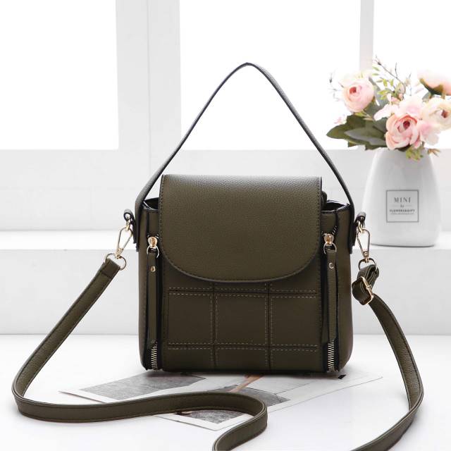 Tas selempang wanita kulit jeruk