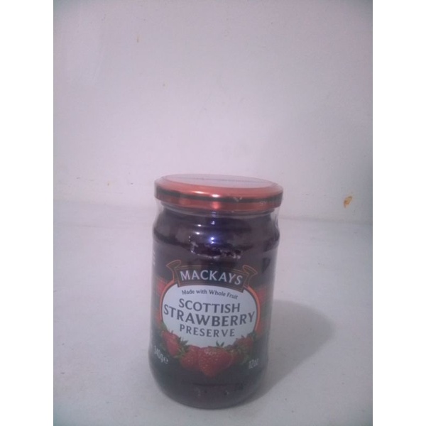 

Selai mackays scottish strawberry preserve 340 gr