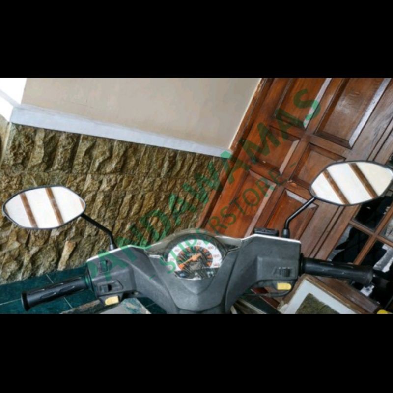 Kaca Spion Motor Beat Bs Jg Vario 110 150 Supra X 125 GTR Fit Revo Absolute Blade Kharisma Karbu Fi-3
