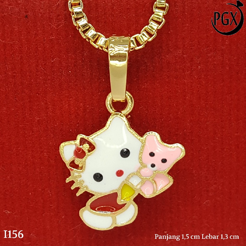 PGX Liontin Kalung Xuping Wanita Perhiasan Lapis Emas Aksesoris Fashion - I156