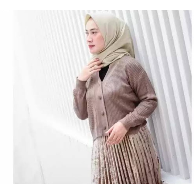 CARDIGAN CROV KANCING BATOK PREMIUM