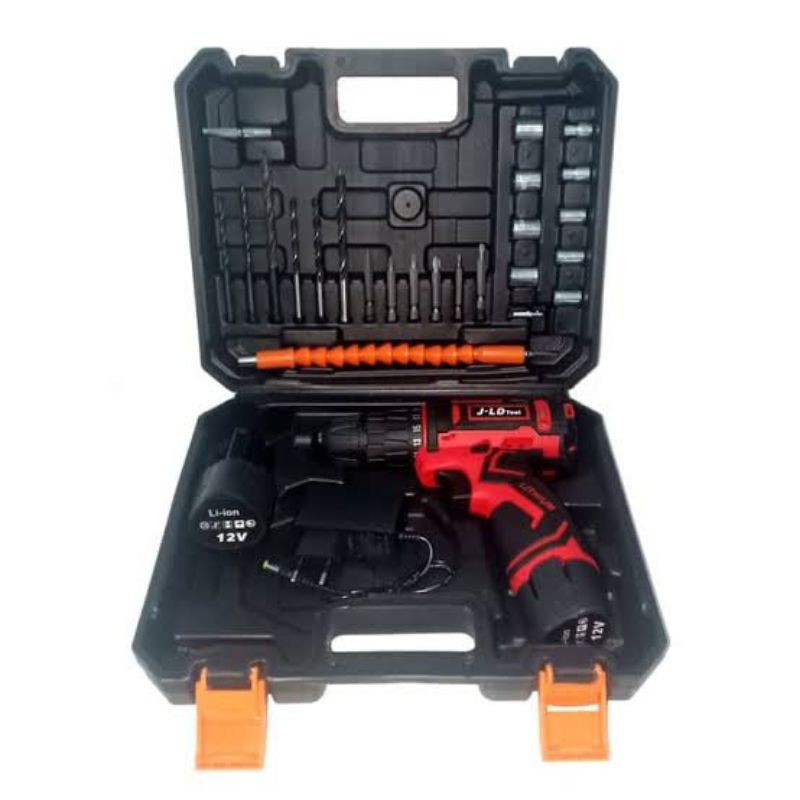 Cordless Drill 12volt JLD 24pcs Bor Baterai JLD
