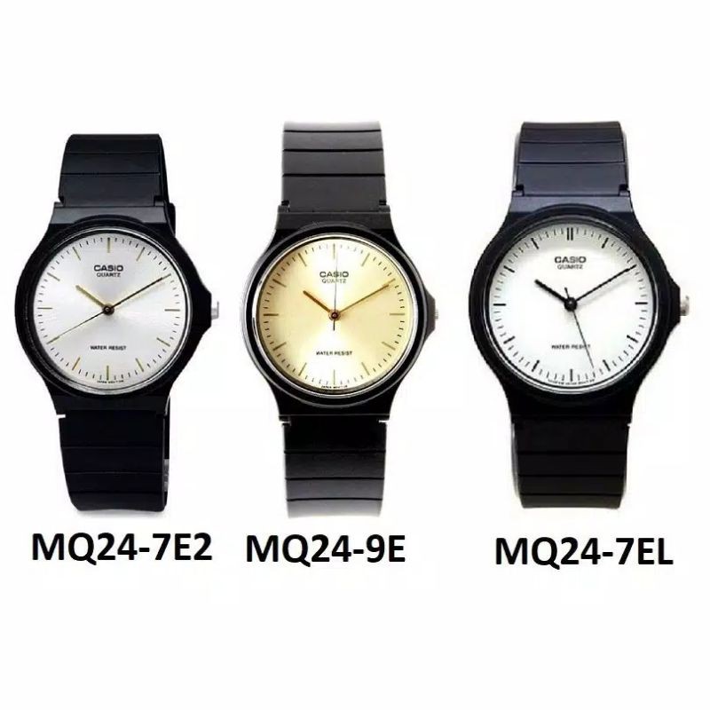 Ready Stok!! Casio Original MQ-24 / MQ24-1B / MQ-24-1E 1B3 7B 7E  - Unisex - Analog - Karet