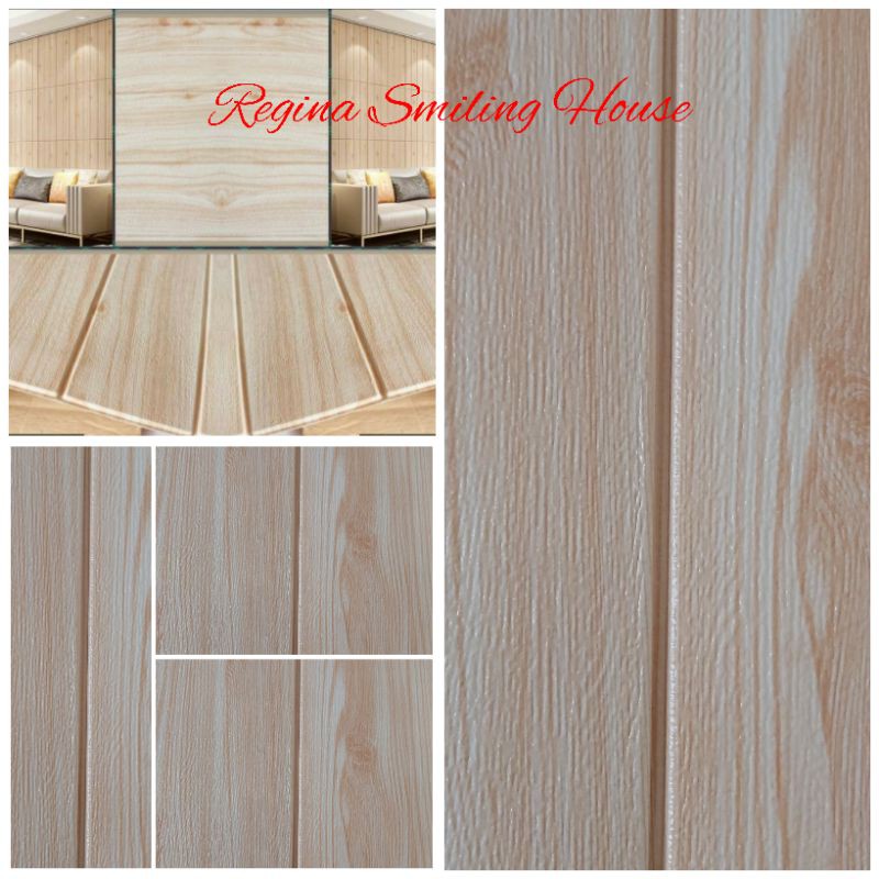 Wallpaper foam kayu ori terbaru