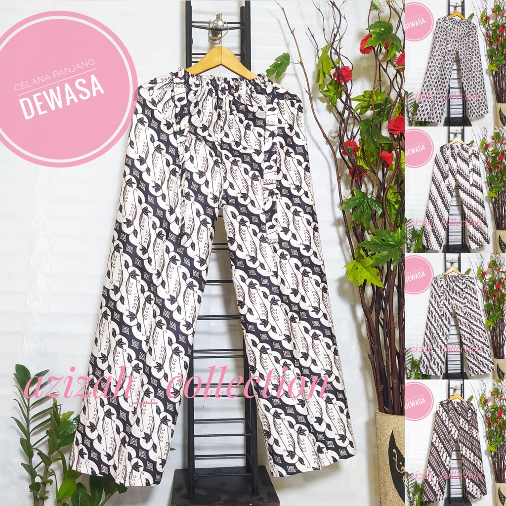 Celana Tidur Kulot Panjang Dewasa Bahan Rayon