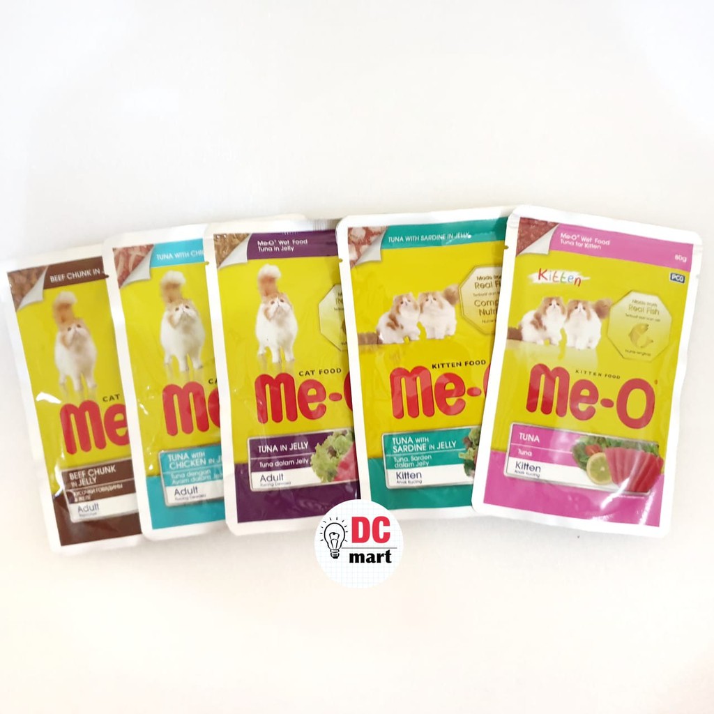 Meo POUCH Adult Kitten 80Gr / Makanan Basah Kucing