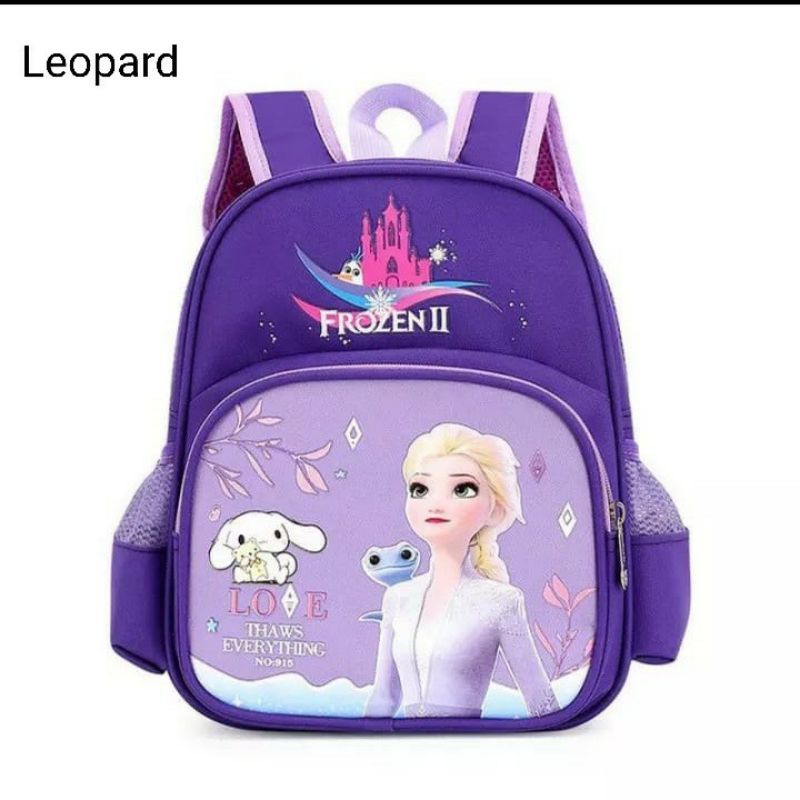 Dnt01_DISNEY KARTUN ELSA-FROZEN SEKOLAH TK & SD ANAK-ANAK SEKOLAH DASAR TAS INFANTIL MOCHILA UNTUK A