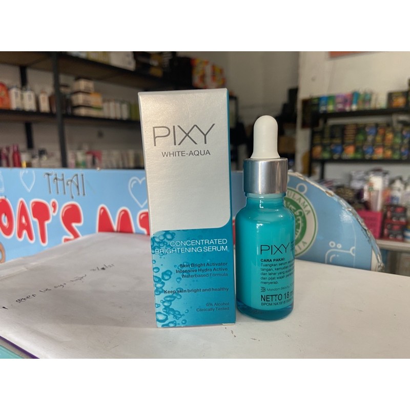 [on,ox] PIXY SERUM WHITE AQUA CONCETRATED BRIGHTENING SERUM 18 ML - SERUM WAJAH PIXY AQUA WHITE