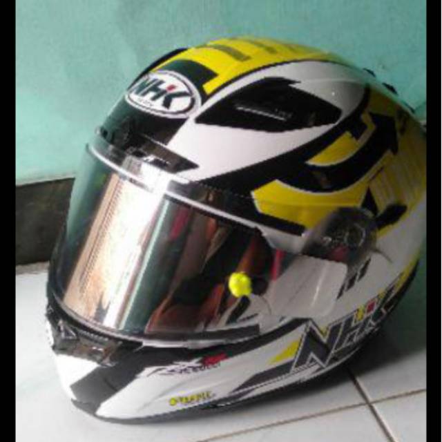 paket Kaca helm Flat visor + Tear off + tear off post NHK RX9 GM RacePro