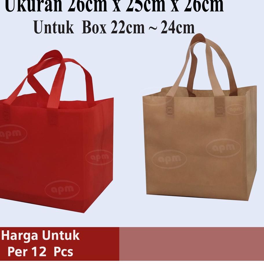 

♤ Tas Spunbond Kotak Ukuran 25cm ֍