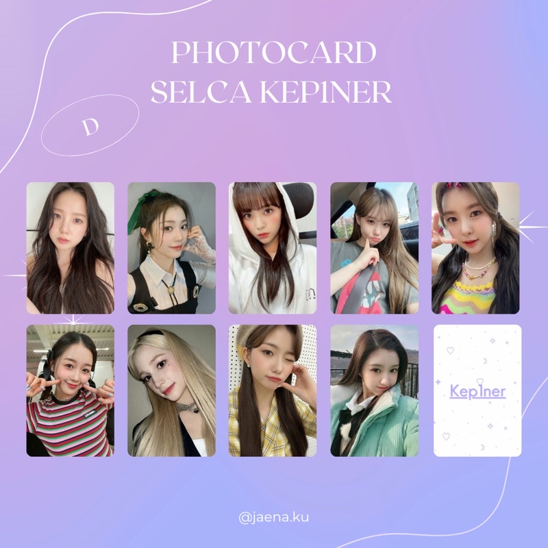 [KEP1ER] PHOTOCARD SELCA #2 KEP1ER ‼️BACA DESKRIPSI‼️