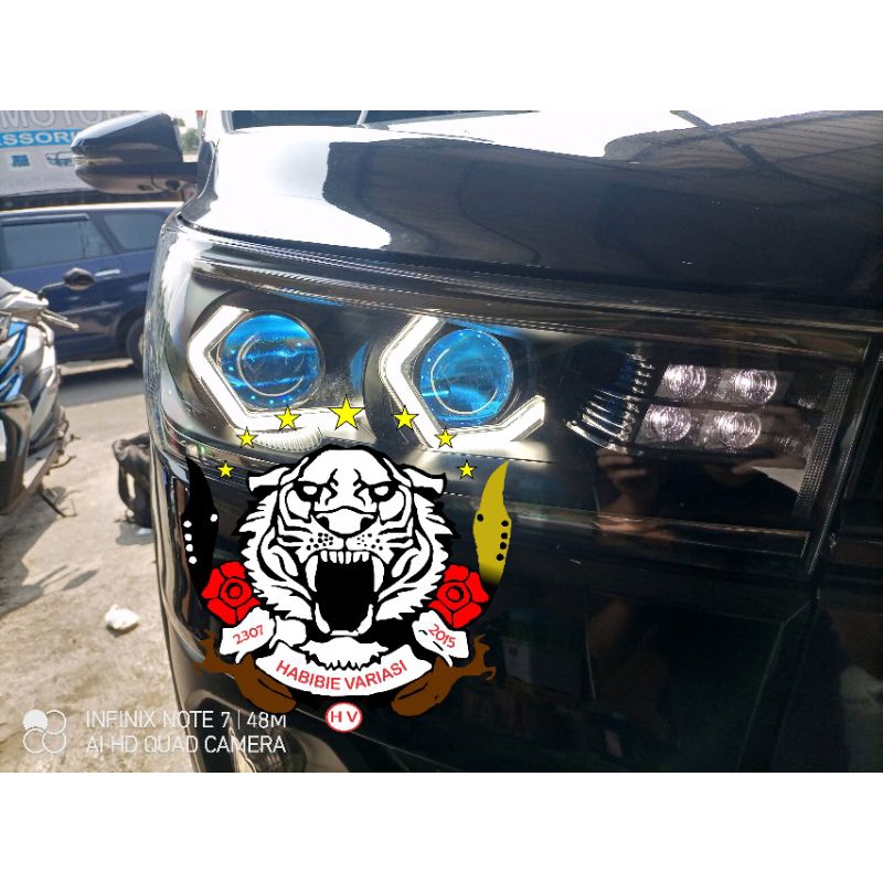 Headlamp Innova Reborn Venture Projector Proji Hexalgounal.Lampu Custom Depan Innova Reborn Doubel P